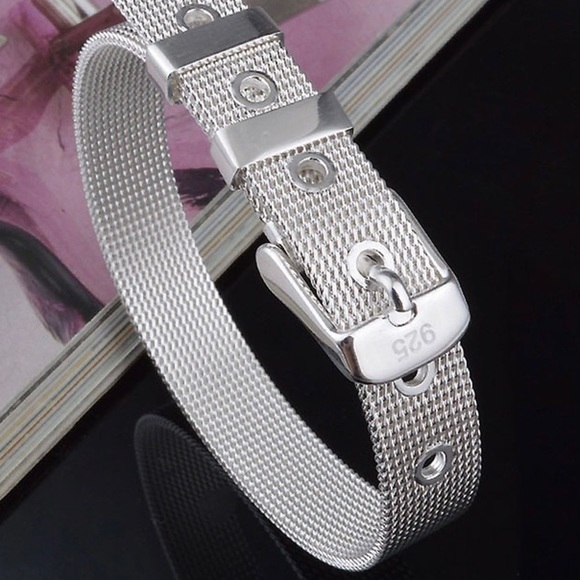 Jewelry - Sterling Silver Adjustable Buckle Bracelet!